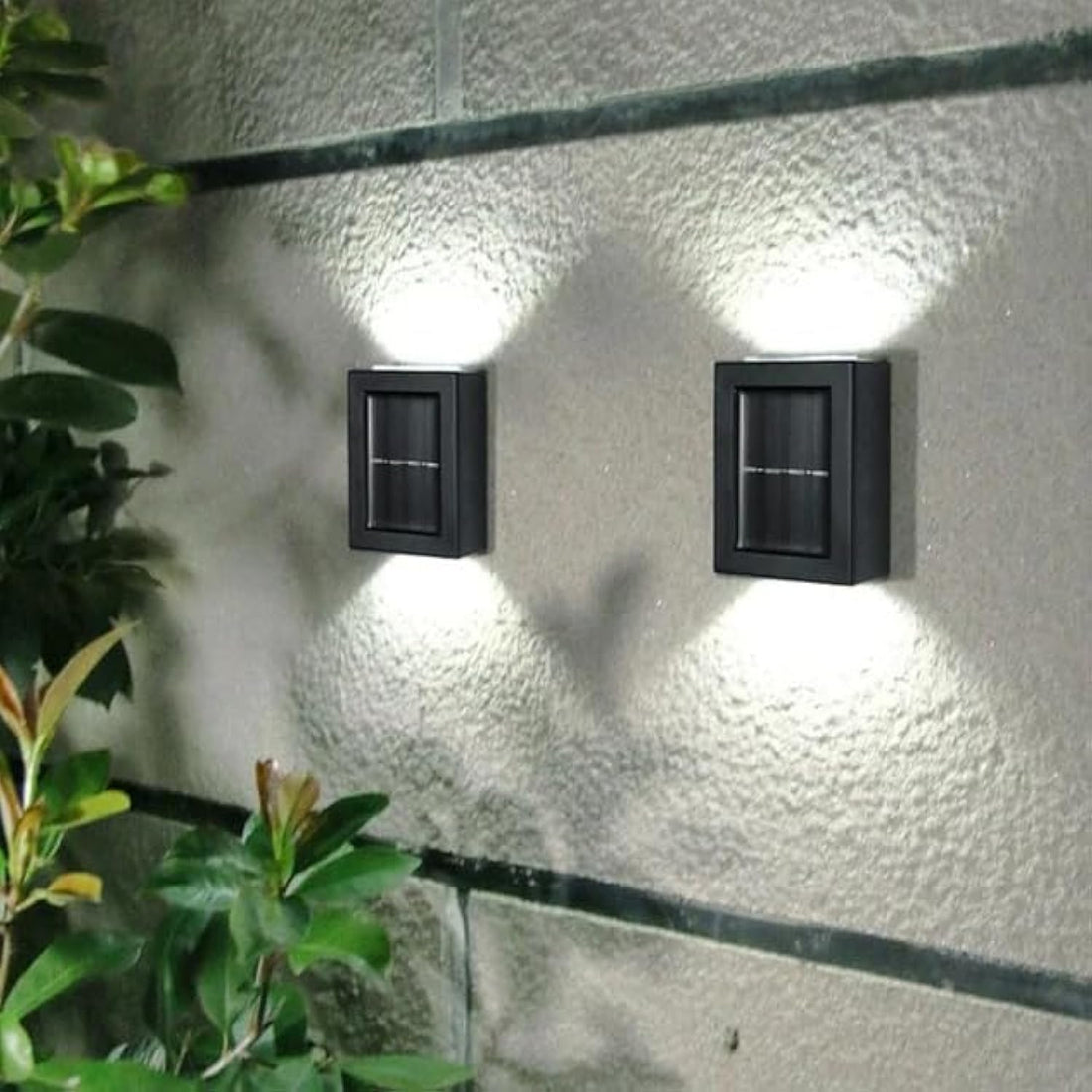 "Waterproof Solar Wall Lamp with Light Sensor"