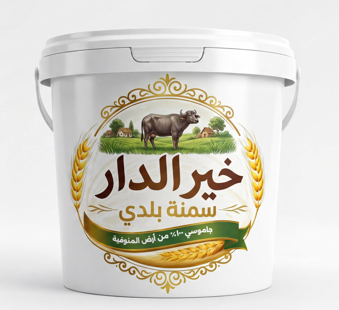 Ghee Baladi Jamousi 100% Natural - From Khair Al Dar - No Preservatives - 900 gm