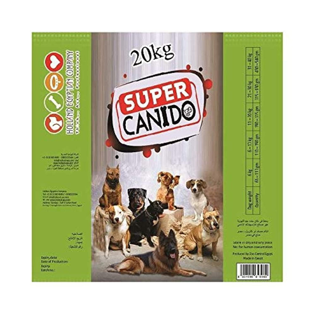 Super Canido Premium Adult For Dogs - 20 Kg