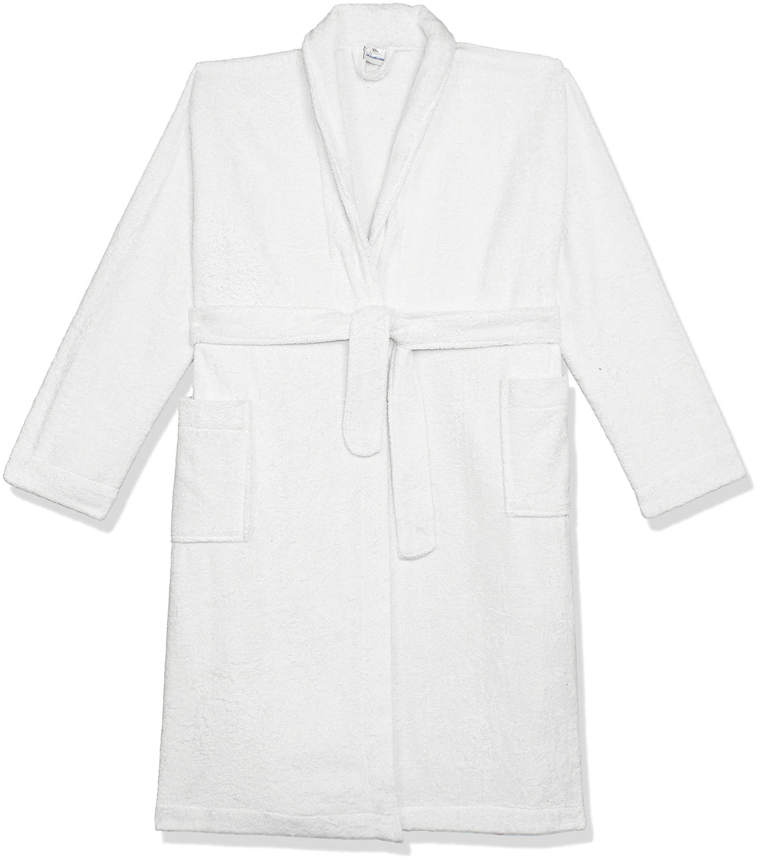 Egyptian Bathrobe in White (Nile Cotton) - 100% Cotton, Quick-Dry, Luxurious Comfort for Spa and Home Use