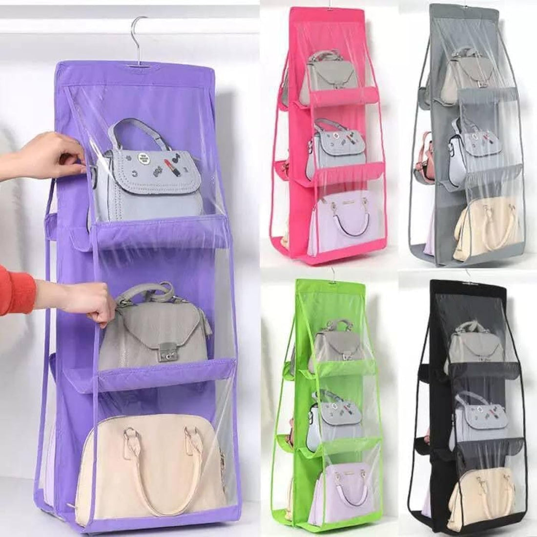 Imported MistooWword 6 Large Slots Wardrobe Bag Organizer