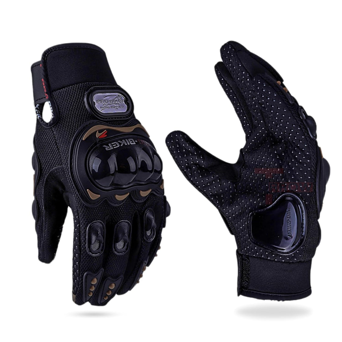 Tomorrow Pro-Biker Racing Gloves Full Finger, Ideal for Riding, Cycling, Outdoor Sports On-Road/Off-Road/Mountain, Motorcycle Motorcross Motorbike Dirt Bike Bicycle Racing and Gym Activities