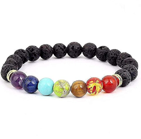 7 Chakra Energy Bracelet Natural Stone Wristlet