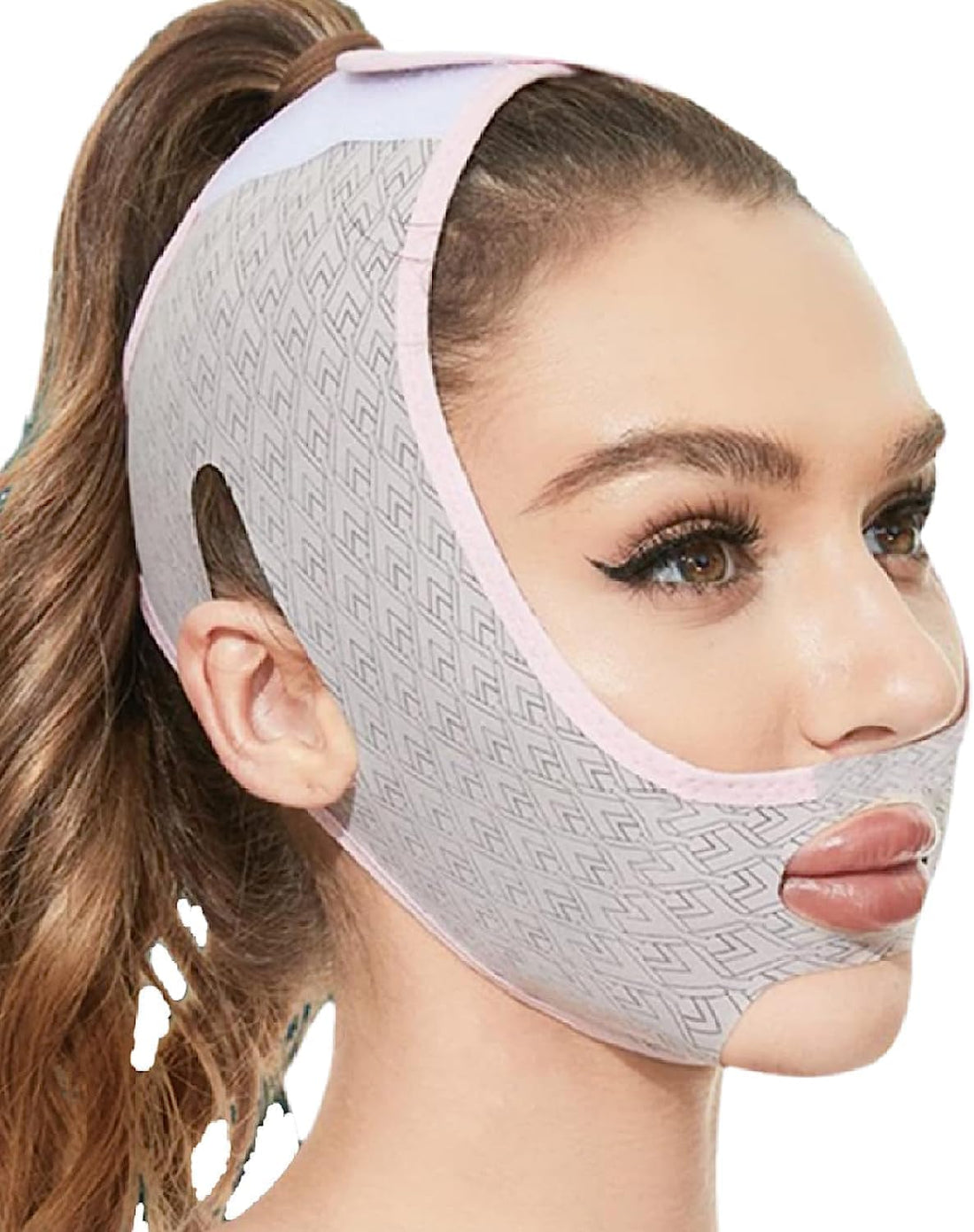 Beauty Face Sculpting Sleep Mask, Double Chin Reducer,V Shaped Slimming Face Mask, Reusable Facial Shaped UP Lift Mask- Anti-Aging and Anti-Wrinkle Band