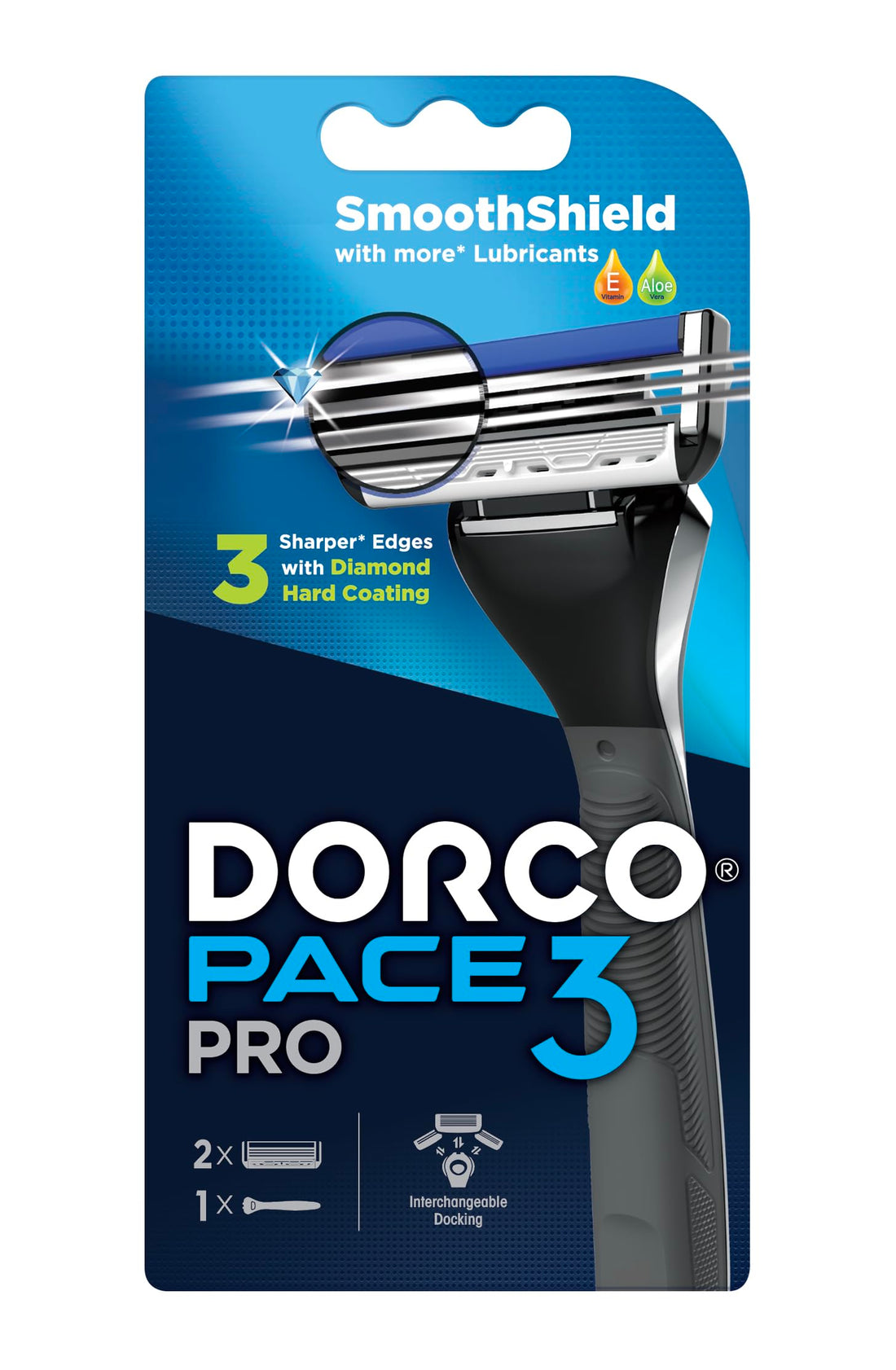 DORCO/PACE 3 PRO (1Handle+2Heads)