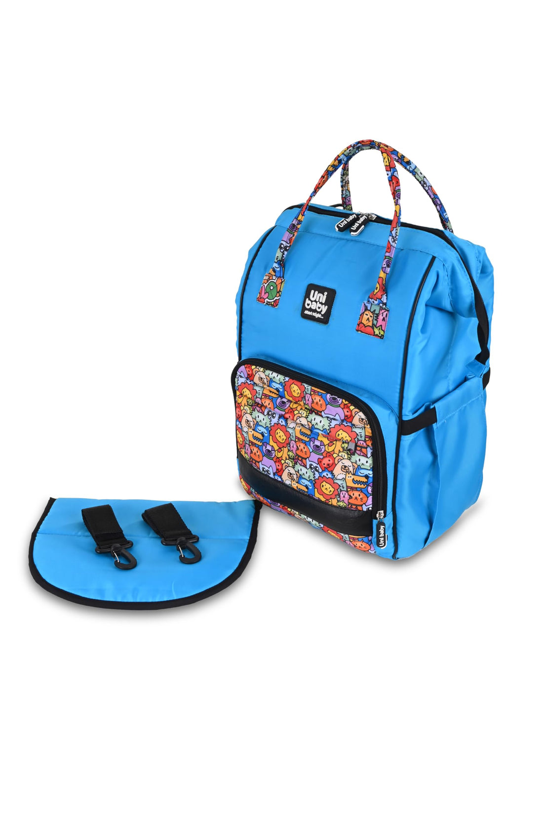 Uni Baby Diaper bag Cool Turquoise wooded