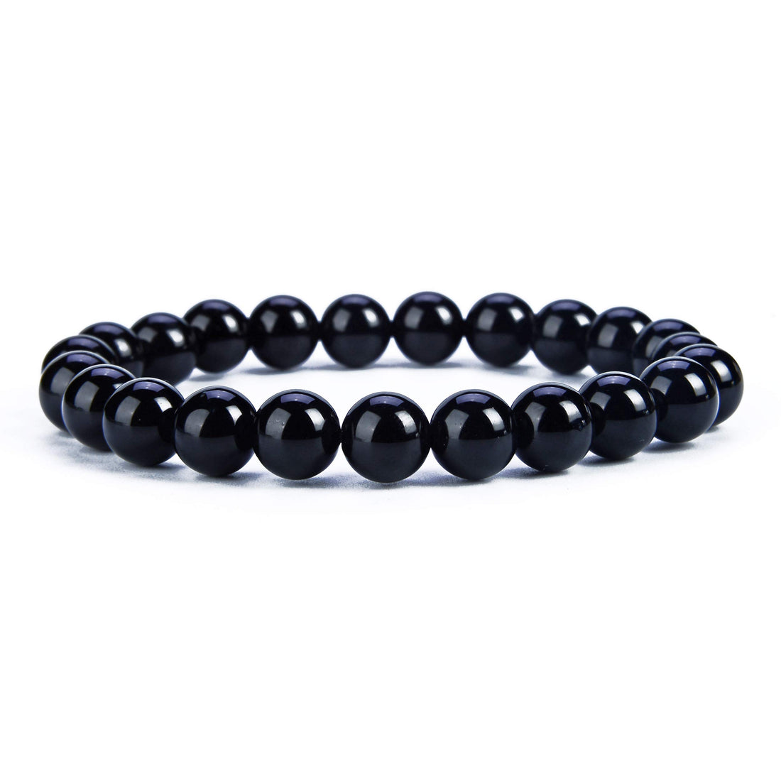 Cherry Tree Collection 8mm Round Gemstone Beads Stretch Bracelet 18cm