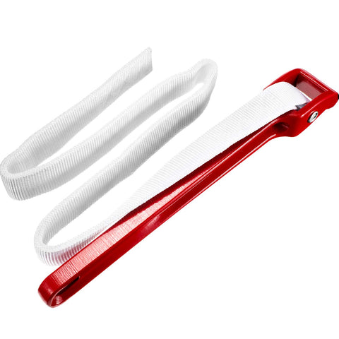 Mudder 12 Inch Strap Wrench Adjustable Pipe Nylon Plumbing Strap Wrench Oil Filter Jar Opener Handle Belt Anti-sliding Fixed Tool