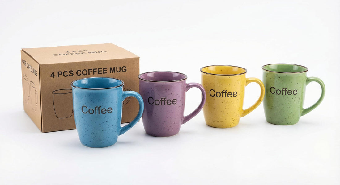 Dishwasher Safe Mugs - Treat yourself to these happy floral porcelain coffee mugs with a yellow‑green dipped base, designed for easy dishwasher cleaning, perfect for coffee rituals. (2Model)