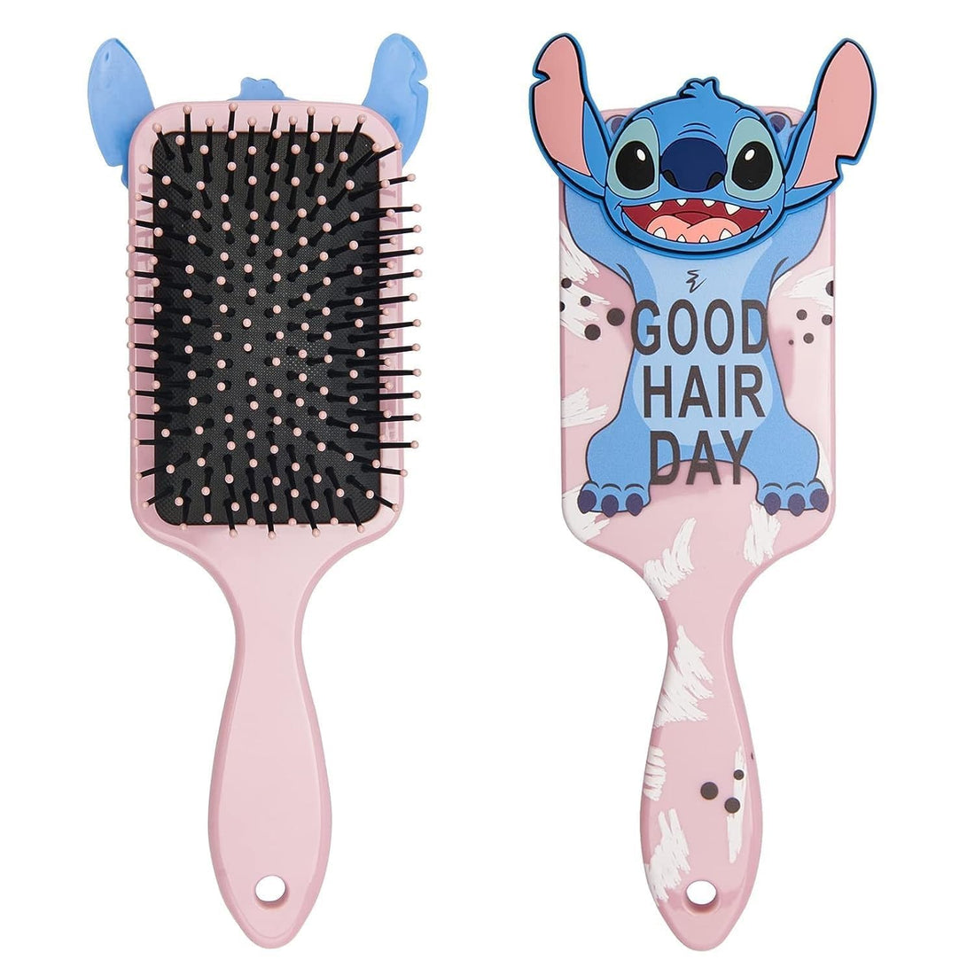fashion mania Stitch Hair Brush for Women and Girls - Cute Cartoon Design, Soft Bristles, Easy-Grip Handle - Perfect Hair Accessories Gift for Disney Fans