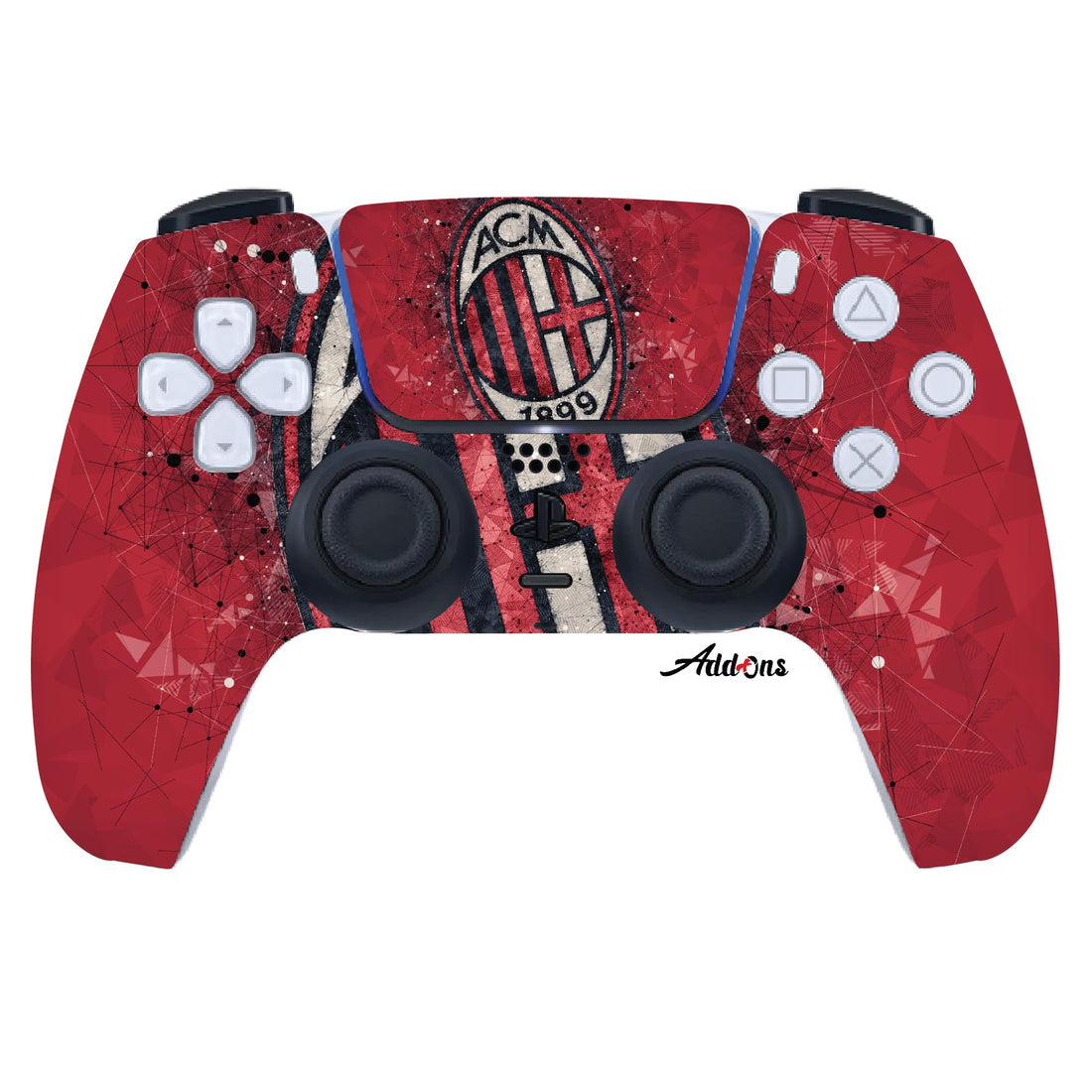 Add-Ons PS5 AC Milan #1 Skin Sticker Compatible with PlayStation 5 Controller
