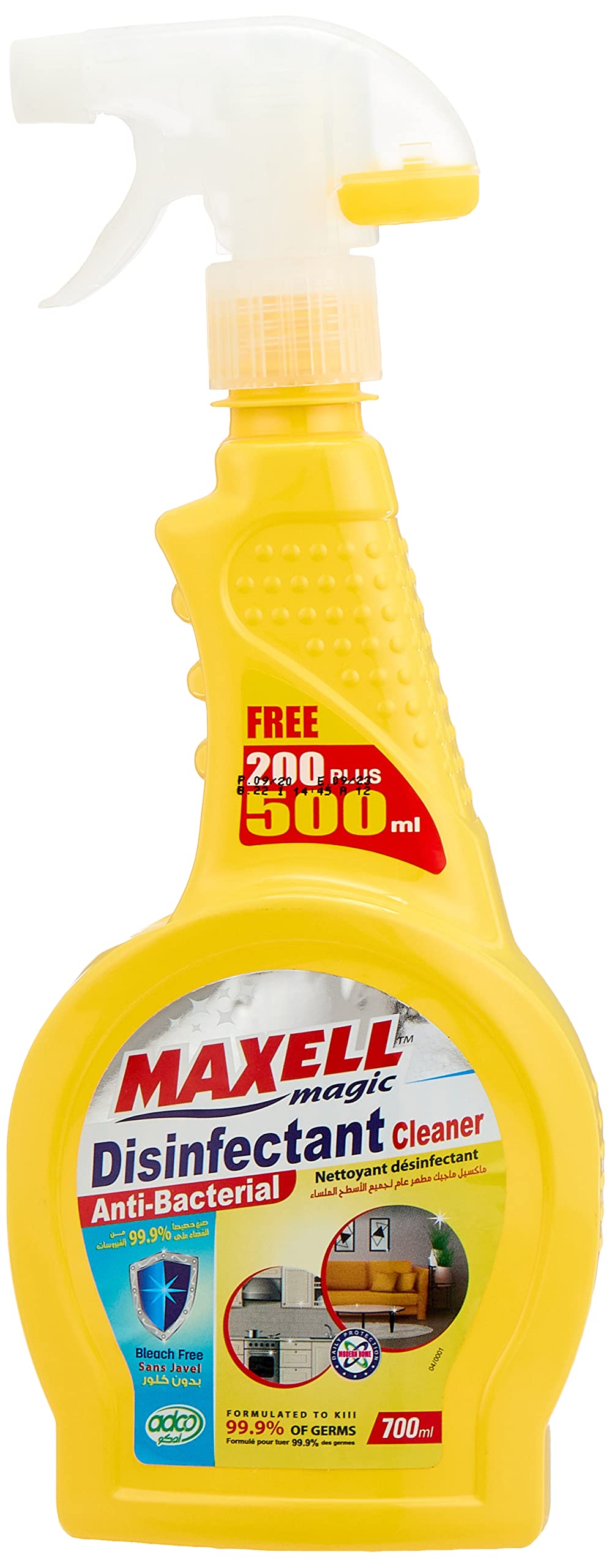 Maxell Magic Anti Bacterial Disinfectant Surfaces Cleaner - 700 ml