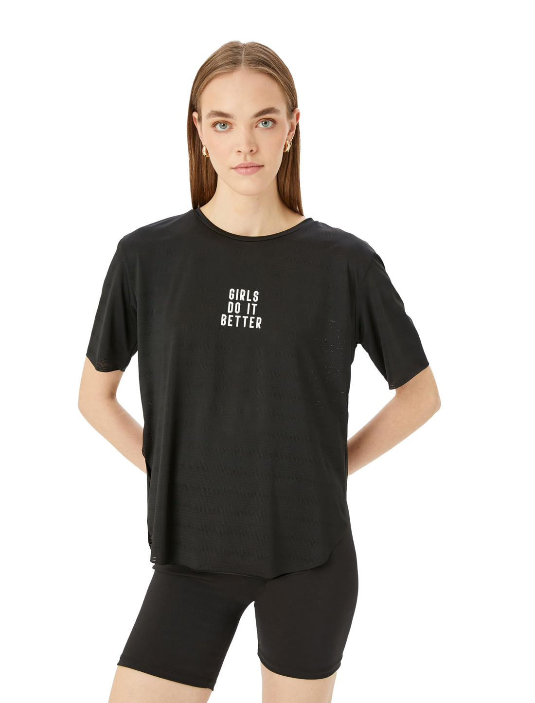 KOTON Womens Printed T-Shirt Modern