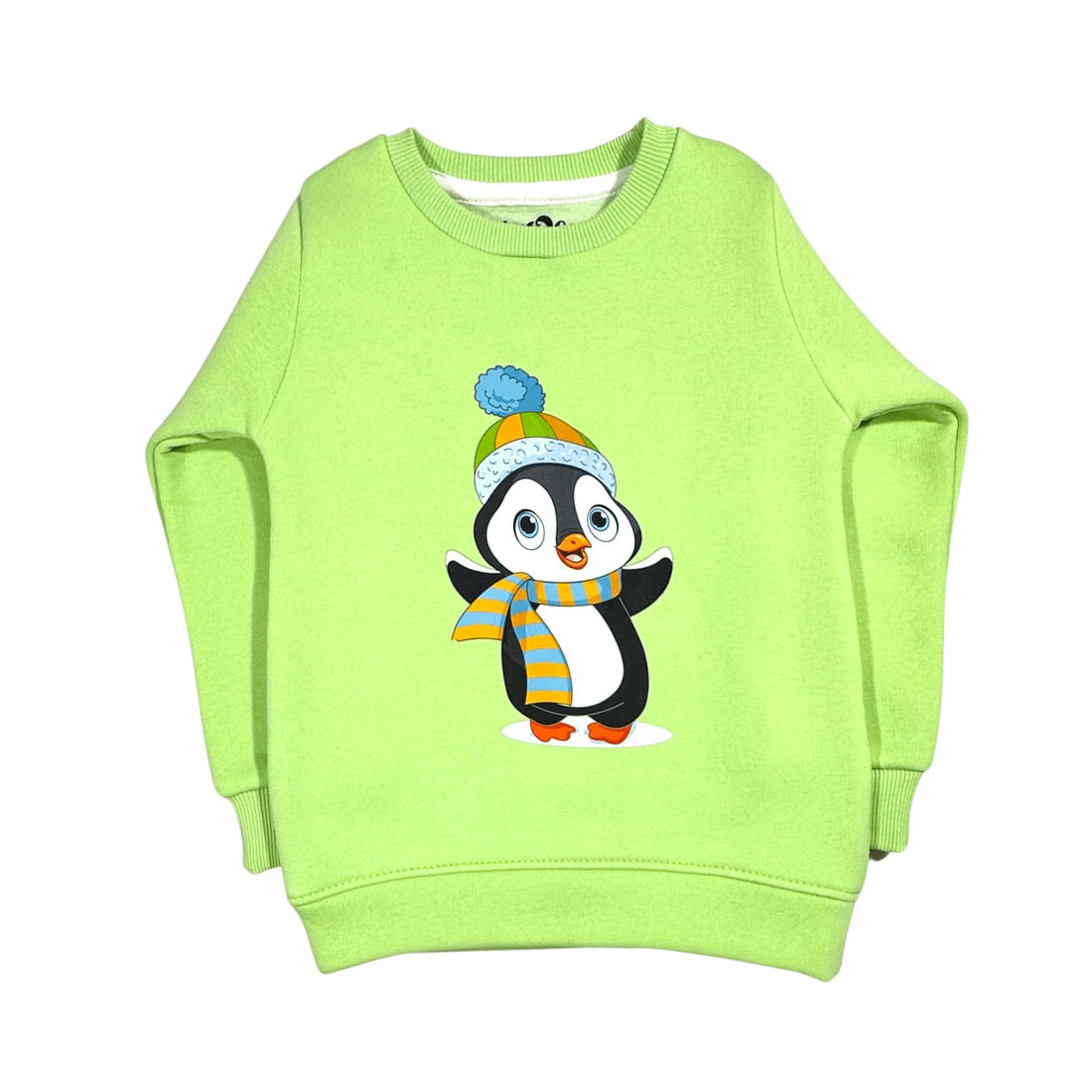 Mint Green Penguin Melton Sweatshirt