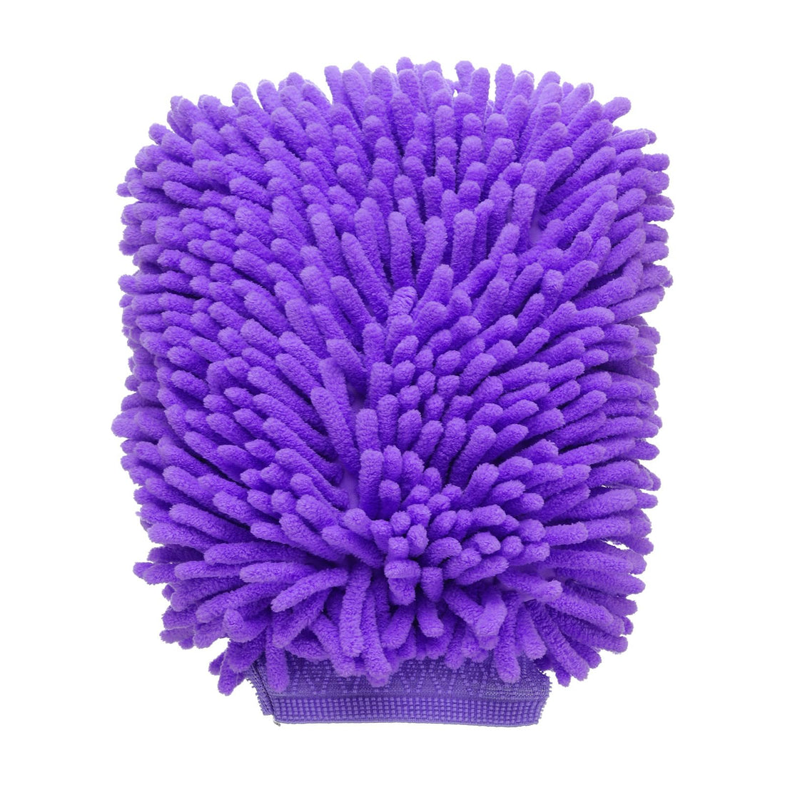 HARFINGTON Chenille Microfiber Car Wash Mitts 10" x 7.5" Scratch Free Wash Gloves Absorbent Double Sided Plush Cleaning Drying Mitts for Car Washing Home Clean Purple