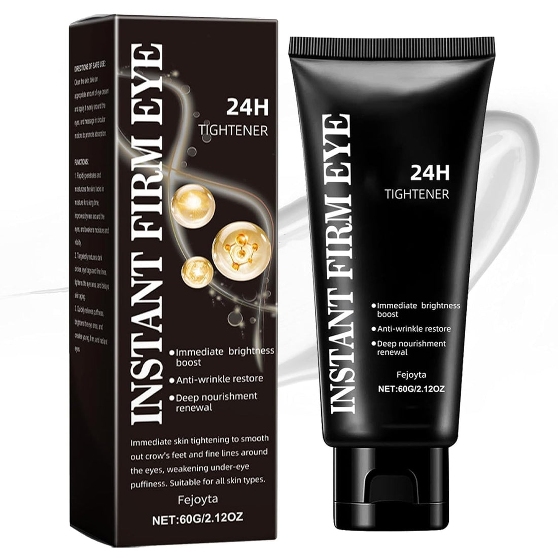 New Temporary Instant Eye Tightener Cream, Instant Firm Eye,Firm and Smooth The Look of Fine Lines,Provides Rapid Hydration and Locks in Moisture