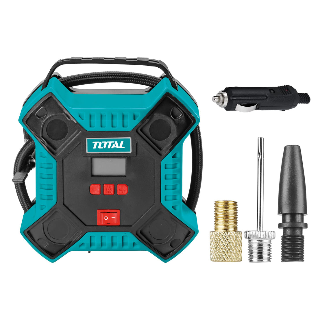 TOTAL Digital car compressor 12 volt 11 bar Model: TOTAL TTAC1601