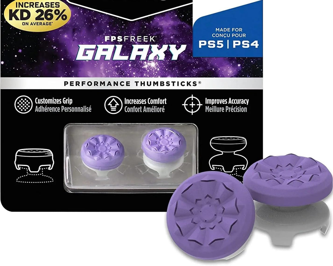 Controller Joystick Thumb Grip Stick Cover for PS5 (Galaxy Purple)