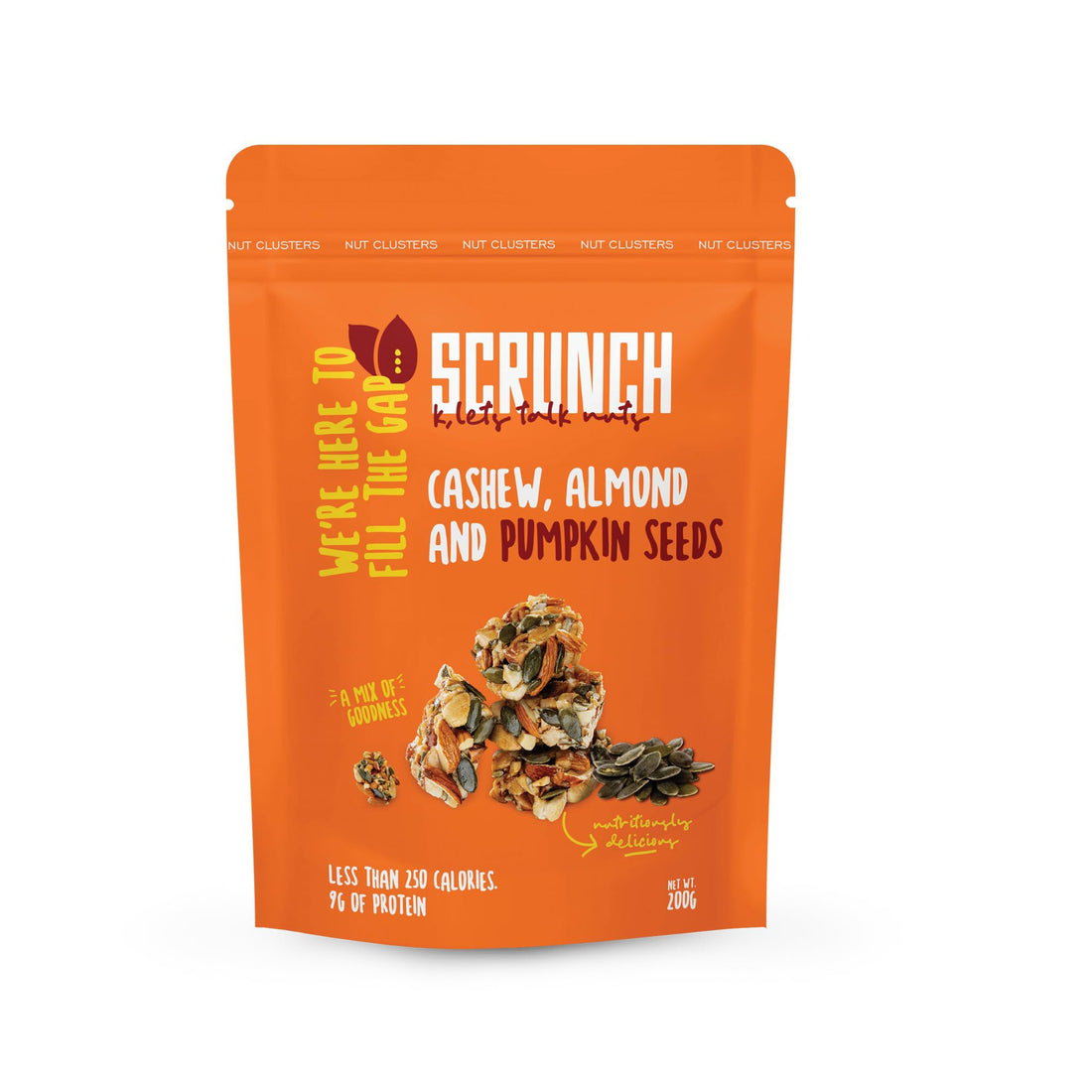 Scrunch - cashew, almond and pumpkin seed clusters 130g