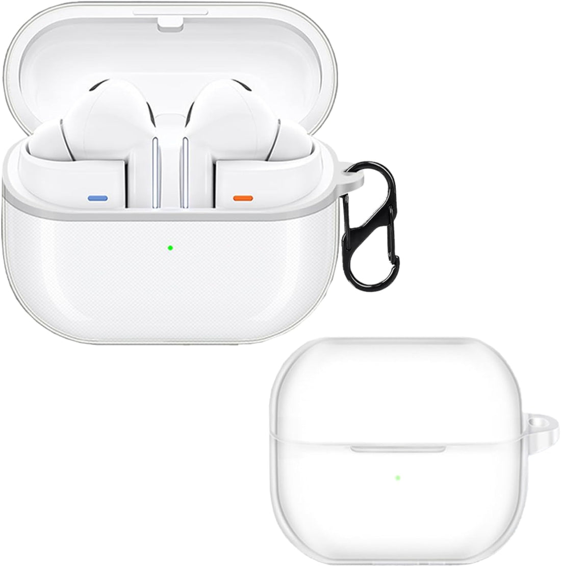 Case Cover Compatible with Samsung Galaxy Buds 3 | Buds 3 Pro (Clear Transparent)