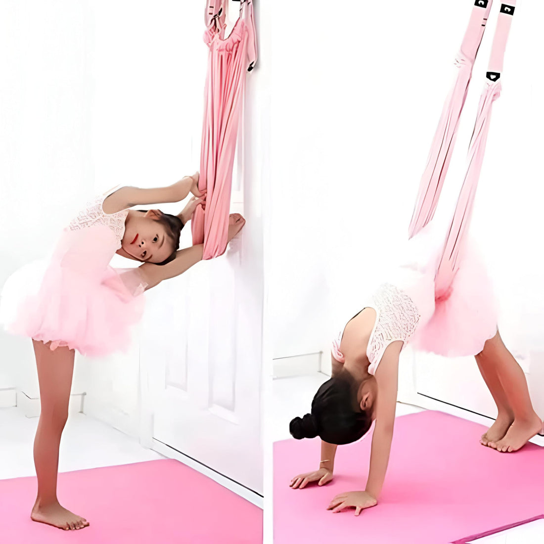 Aerial Yoga Swing - Adjustable Hammock for Home & Studio Training, Enhances Flexibility, Core Strength, and Balance with Durable Fabric and Secure Anchors