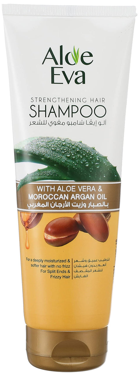 Aloe Eva strengthening hair shampoo with aloe vera and moroccan argan oil - 230 ml