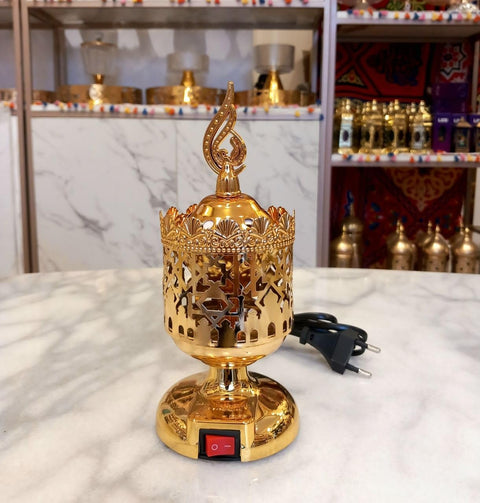 Electric Arabian Incense Burners metal Vintage Arabic Burner,Middle Eastern Incense Holder- Incense Burner Bakhoor Suitable For Arabian Oud,Home, Hotel Decor Shape1