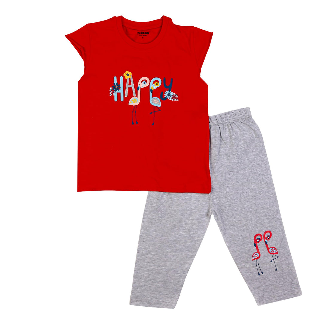 Zercon Summer Pajama Set for Girls 8159_6-12 years