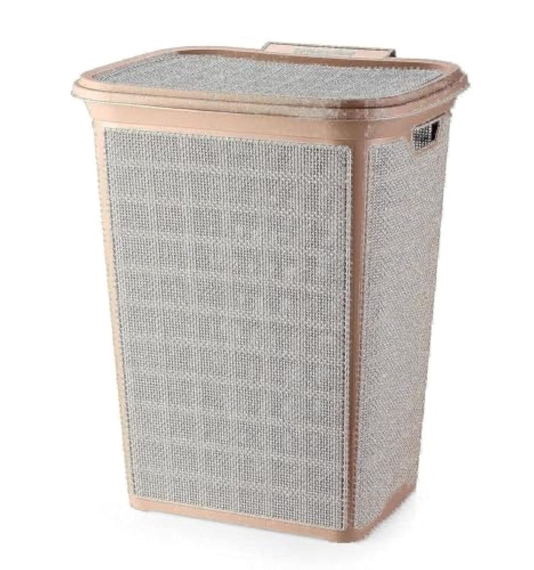 Max Plast Laundry Basket With Cover 60 L 46x38.5x57 Brown Max Plast