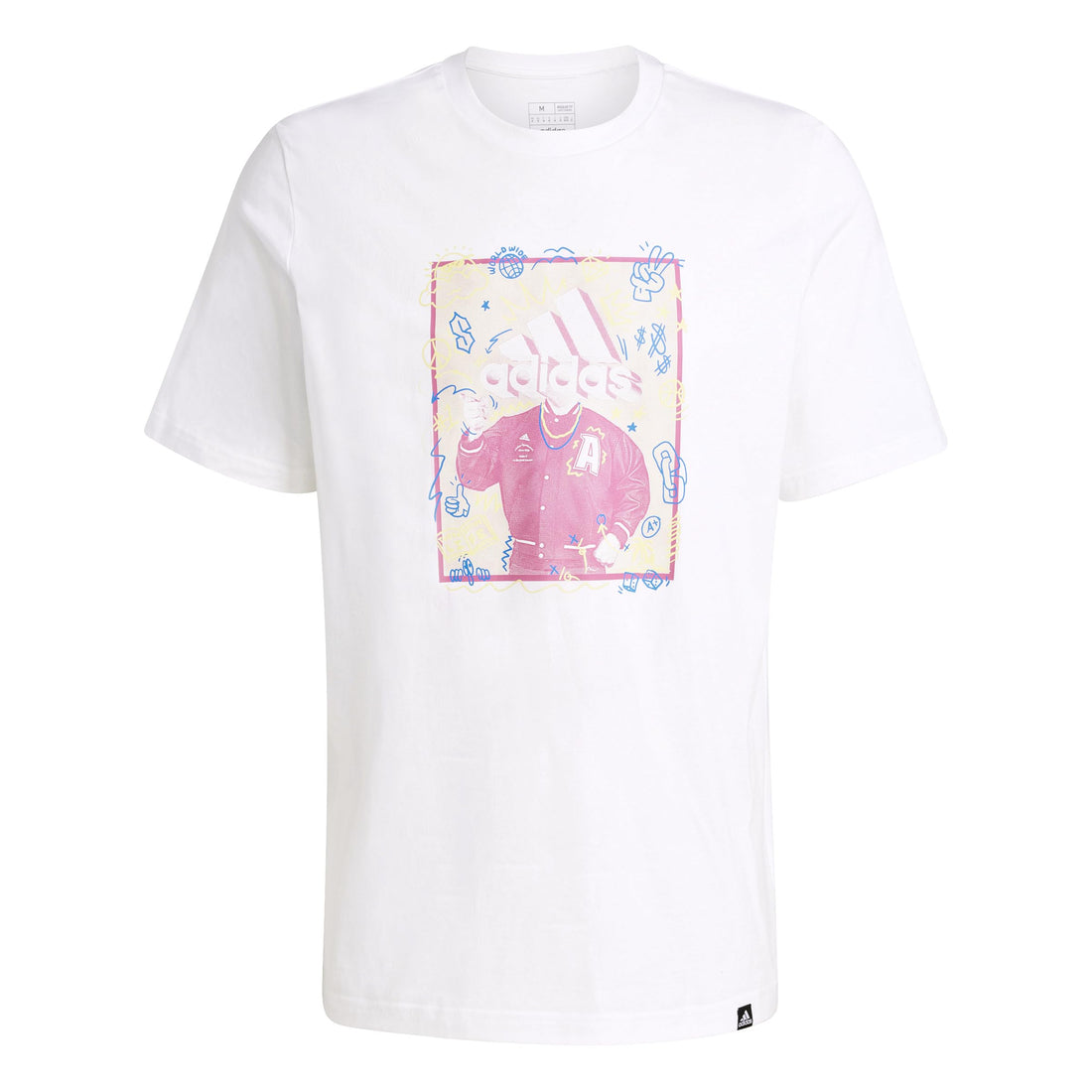 adidas men M DOODLE T Gym & Training graphic tee (short sleeve)