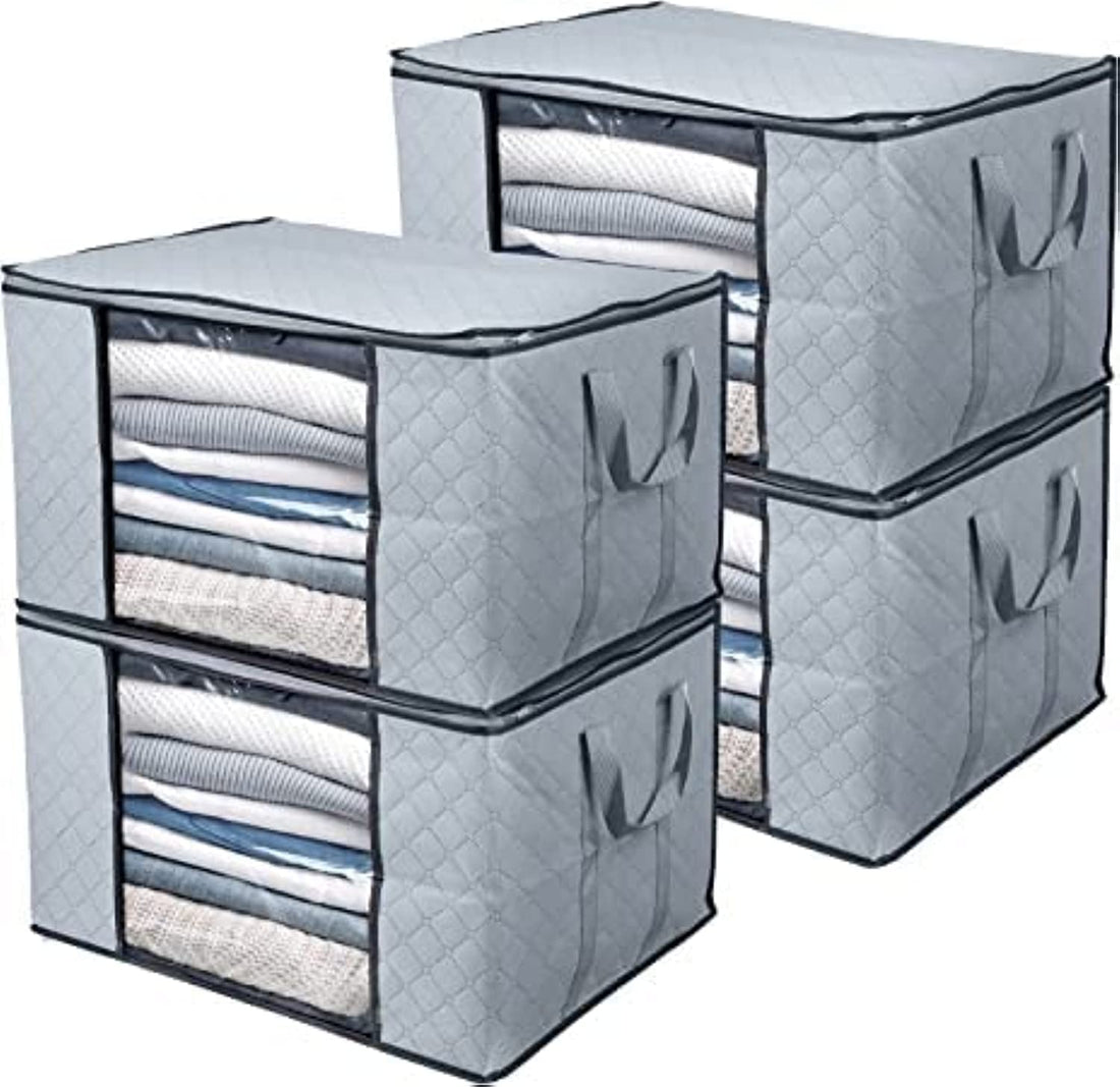 Clothes Storage Bags - Pack of 4,90L