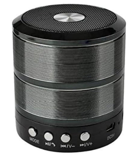 Sub ws-887 - Bluetooth Speaker and Radio - Mini Portable Bluetooth Subwoofer (Black)