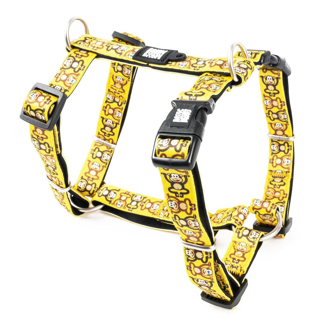 Max & Molly Urban Pets H-Harness - Monkey Maniac/S