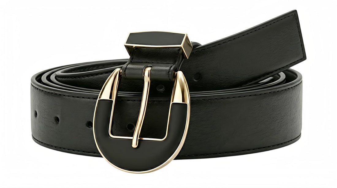 Fashion and distinctive women's leather belt