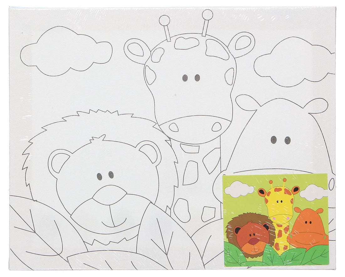 Keep Smiling Large Canvas Painting Set For Kids
