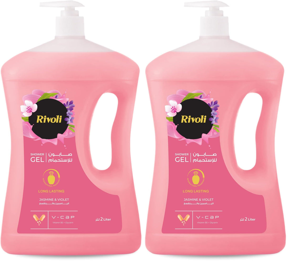 Rivoli shower gel rose 2 l (Pack of 2)