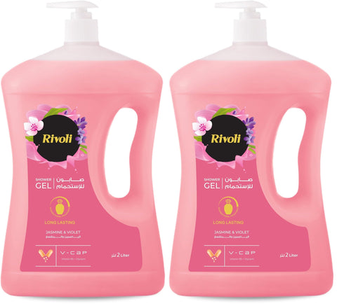 Rivoli shower gel rose 2 l (Pack of 2)