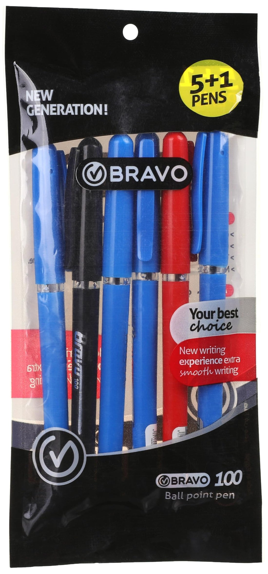 Bravo 100 Ballpoint Pen 6-Pieces