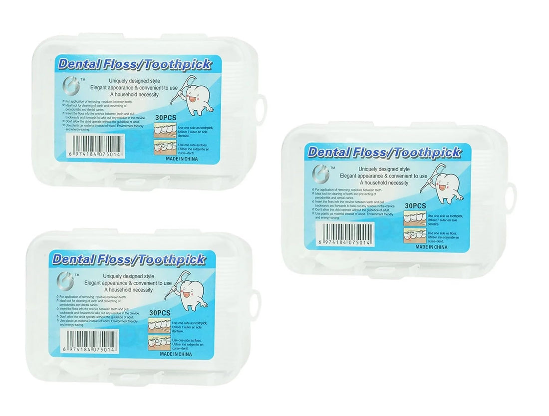 Dental Flosser and Dental Flosser for Teeth Cleaning and Gum Care, 90 Pieces, 3 Packs
