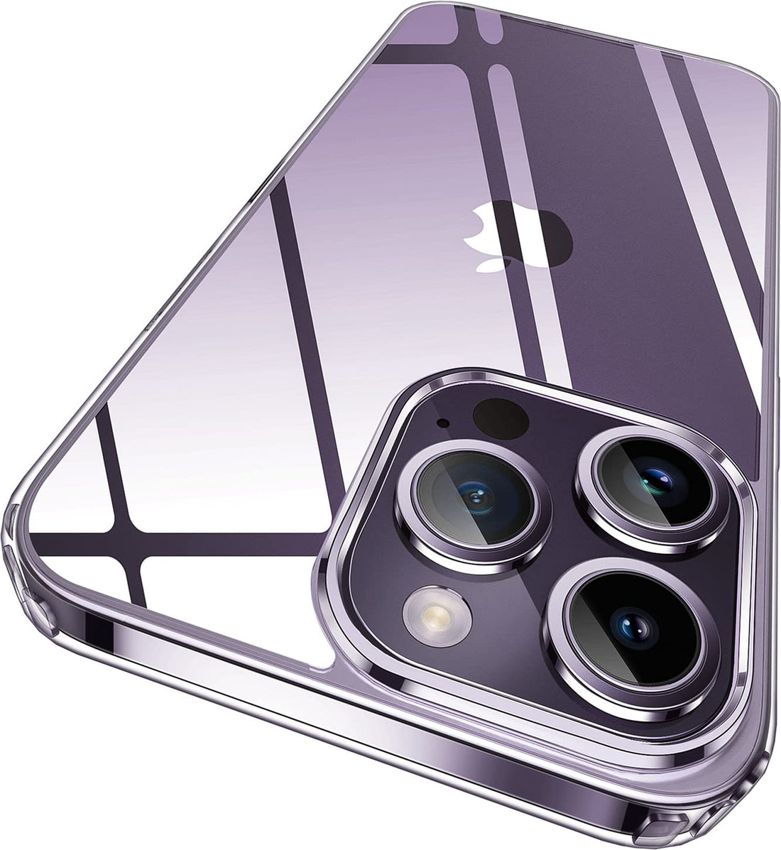 [2023 New] for iPhone 14 Pro Case, Crystal Ultra Clear Designed [Non-Yellowing] [Military Drop Protection] Shockproof Protective Slim Phone Case Bumper Thin Cover for (Apple iPhone 14pro, Clear)