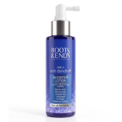 Roots & Ends Detox Anti Dandruff Booster Lotion, with Salicylic Acid, Niacinamide & Selenium Sulfide, for All Hair Types, 120ml