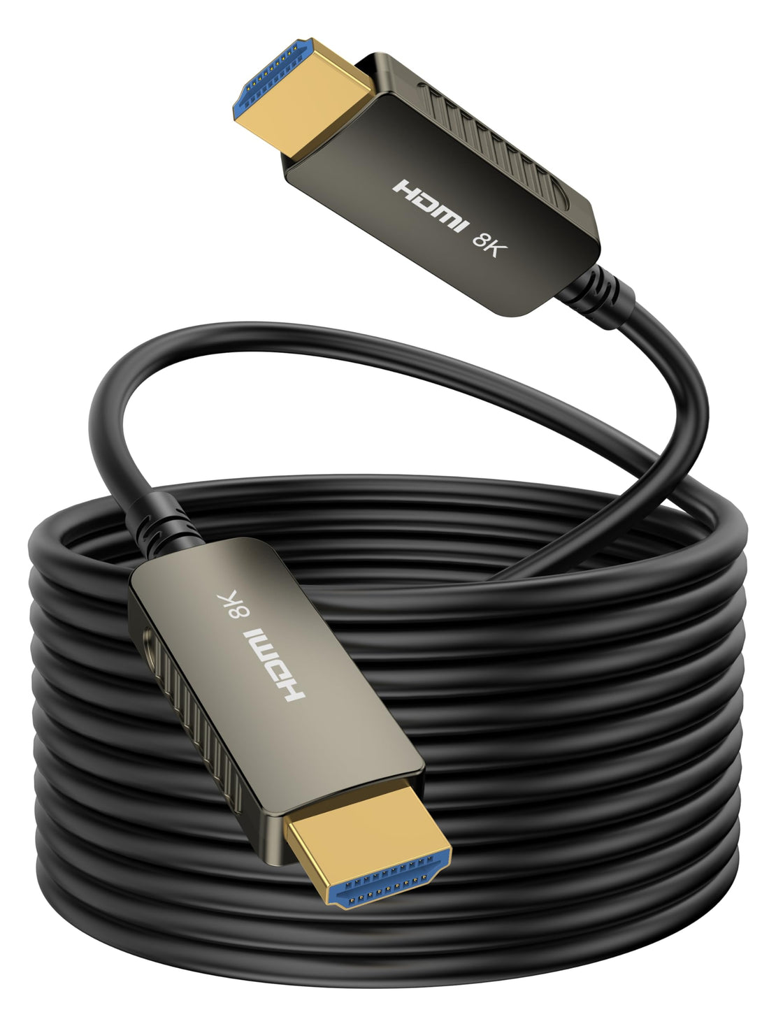 SOEYBAE 8K HDMI Fiber Optic Cable 30m, HDMI 2.1 Cable 48Gbps Support 8K@60Hz, 4K@120HZ, 4320p, 4:4:4, Flexible for HDTV, PC, TV, PS5