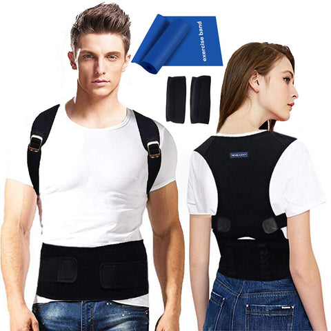 Back Brace Posture Corrector for Men - Medical Posture Brace for Women - Best Adjustable Back Corrector Provides Lumbar Support - Lower & Upper Back Pain Relief - Shoulder Kyphosis Posture Device(M)