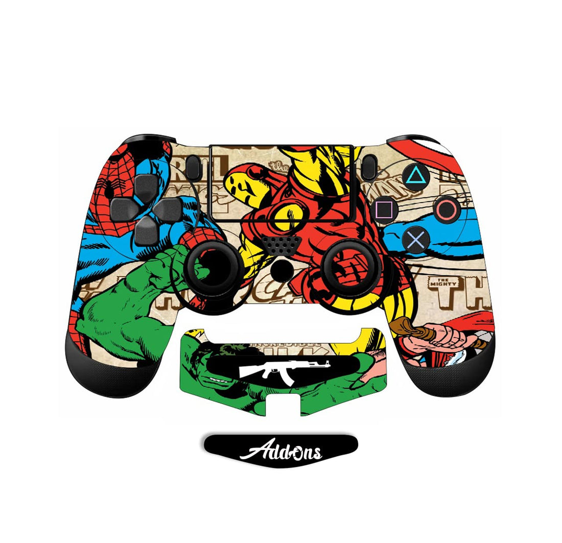 PS4 Marvel Skin Compatible With Playstation 4 Controller