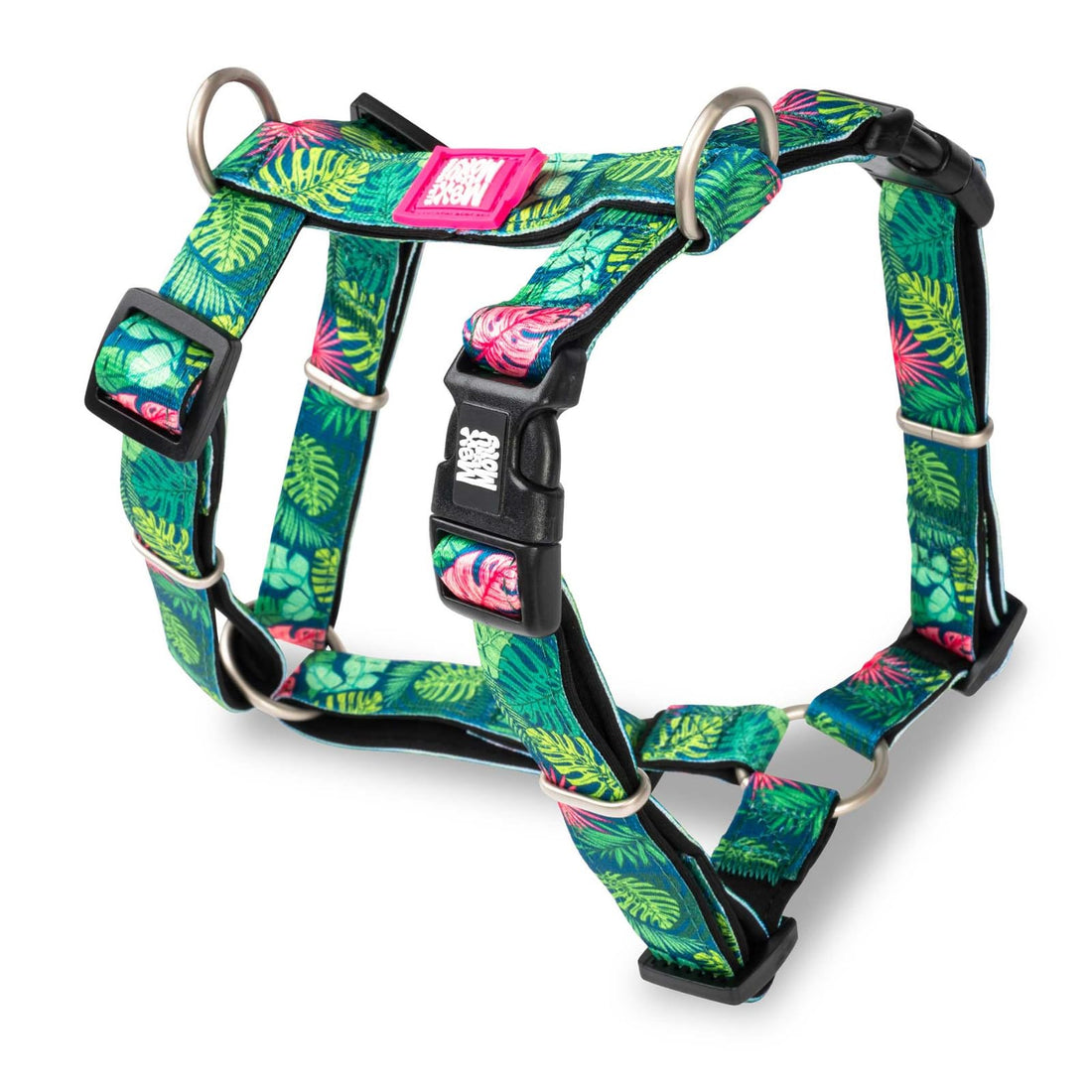Max & Molly Urban Pets H-Harness - Design Tropical/XS SIZE