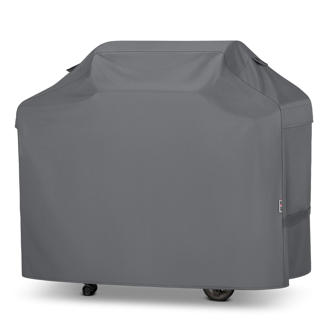 Unicook 55 Inch Heavy Duty Waterproof Gas BBQ Grill Cover, Fade, Rip, Weather Resistant, Gray, Outdoor Grill Cover for Weber, Char-Broil, Nexgrill