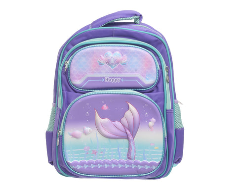 MG-3 16INCH 16244 Durable School Backpack with 4 Zippers, Spacious & Lightweight Bag for Kids, Teens & Students, Comfortable Shoulder Straps 3D
