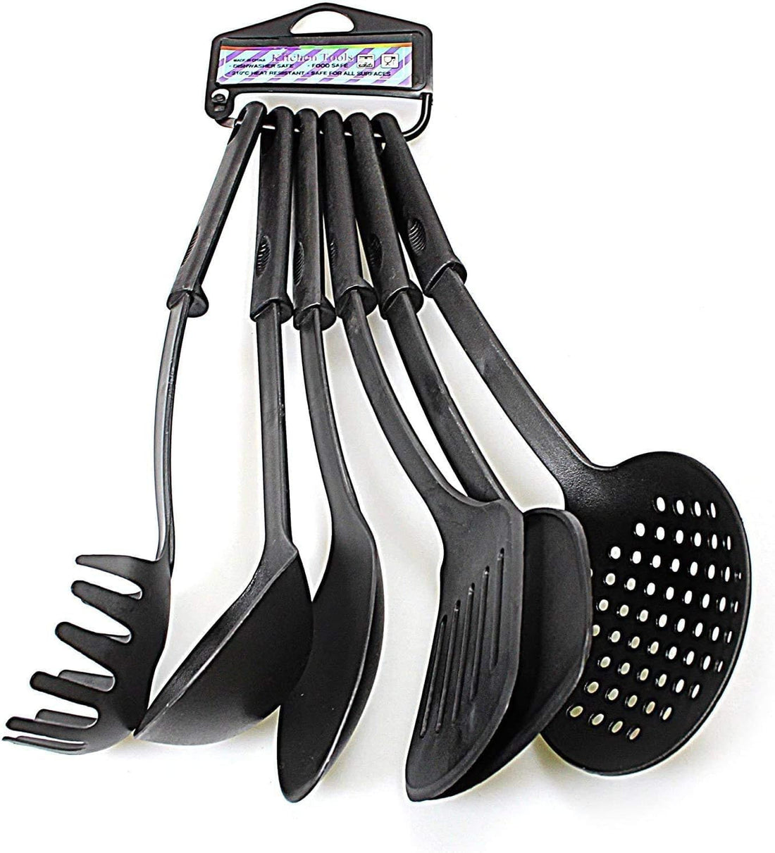 Enjoy an easy and safe cooking experience with this unique cookware set – 6 pieces of pure plastic heat resistant and suitable for all types of pots – FASHION.HOME brings you the best
