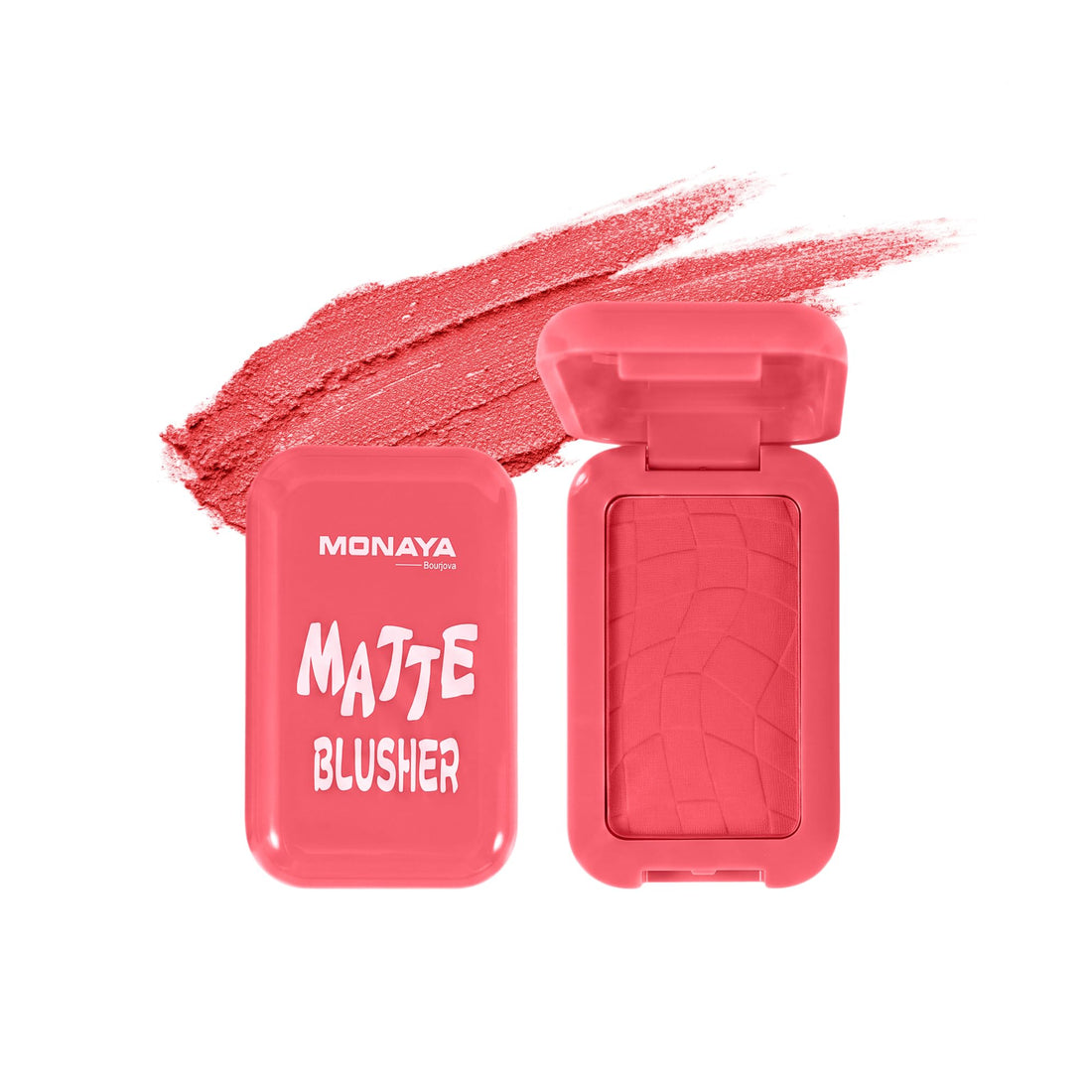 Monaya B012 Matte Blusher – Natural Matte Finish, Smooth Blendable Formula, Buildable Color, Long-Lasting, Vegan & Cruelty-Free (B101A)