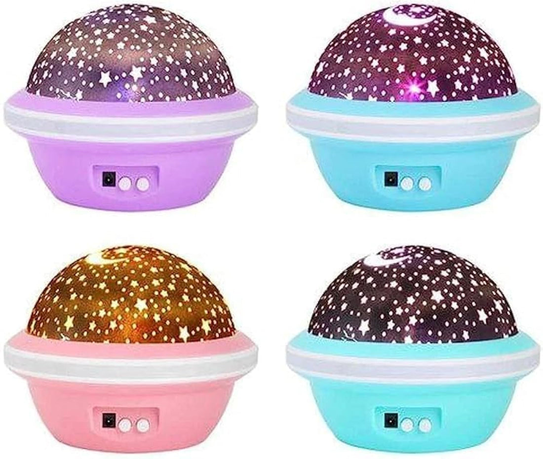 Night Light Projector Starry Sky Star Moon Master USB Projector Lamp Children Kids Baby Sleep Colorful